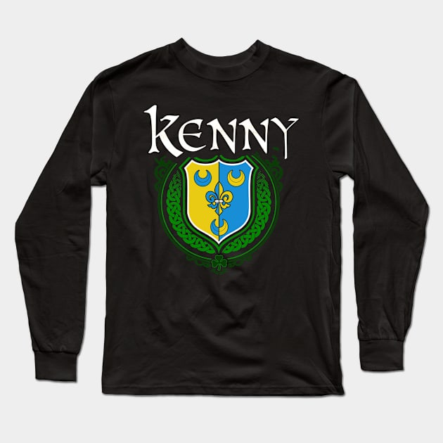 Kenny Family Irish Coat of Arms Long Sleeve T-Shirt by Celtic Folk